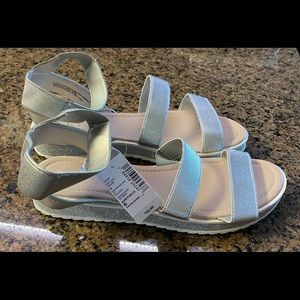 Childrens Place  Sandals (silver)  size 6